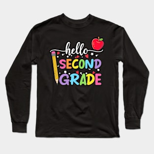 second Grade Team 2nd Grade Back to School Teacher Kid Long Sleeve T-Shirt